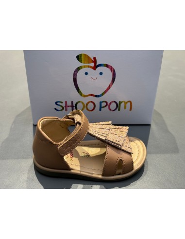 Sandalettes Shoo pom Tity falls nappa light camel pas cher 