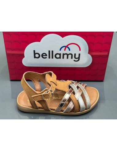 Sandalettes Bellamy gigi camel cuivre offre 