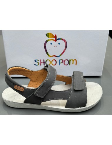 Sandalettes Shoo pom Goa boy scratch nubuck piombo d'Europe débarque