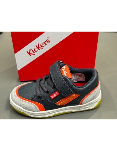 Baskets kickers kouic marine gris orange Vous souhaitez 