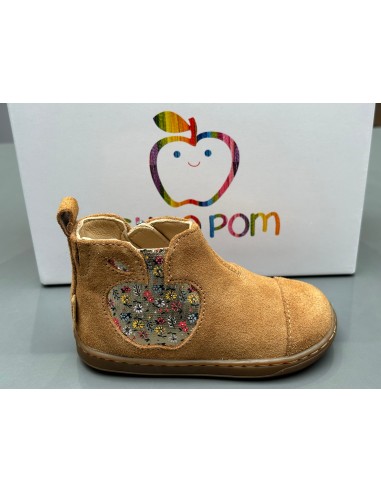 Boots Shoo pom Bouba Apple velours camel d'Europe débarque