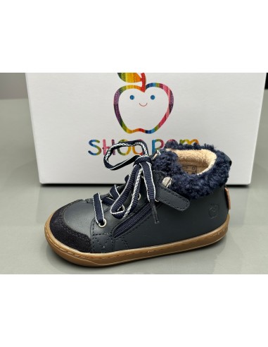 Bottines Shoo pom Bouba zip wool nappa navy vous aussi creer 