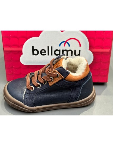 Bottines Bellamy 30236003 luky marine double laine pas chere