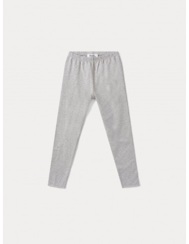 Legging uni gris chiné clair pas cheres