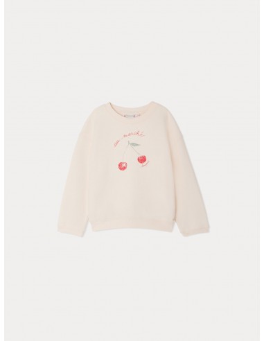 Sweatshirt Fleurette rose camélia sur le site 