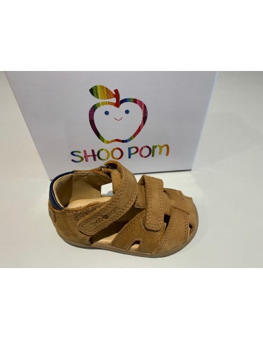 Sandalettes Shoo pom pika scratch nubuck camel À commander