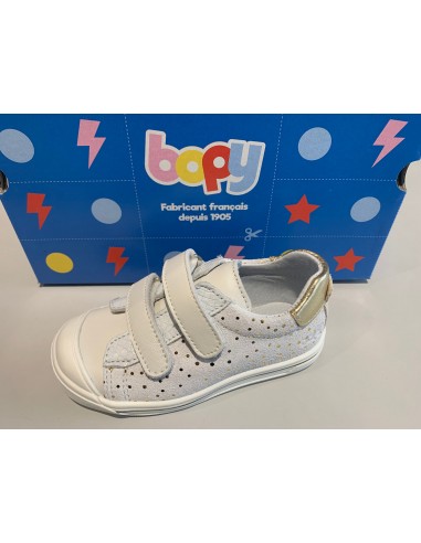 Chaussures basses bopy Scoobivel blanc pois En savoir plus