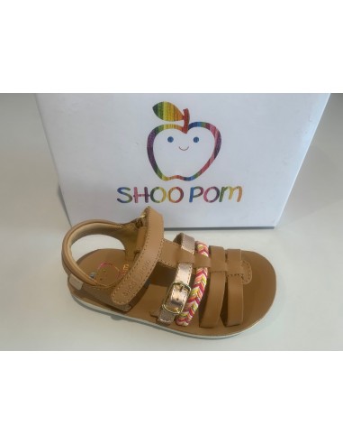 Sandalettes Shoo pom Goa spart nat Light camel copper Profitez des Offres !