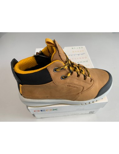 Bottines geox J04CYA J aeranter boy brown DK yellow Jusqu'à 80% De Réduction