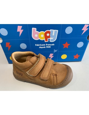 Bottines bopy jameco cognac foncé pas cher 