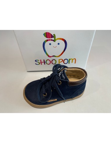 Bottines Shoo pom Bouba zip desert longbeach navy choco l'achat 