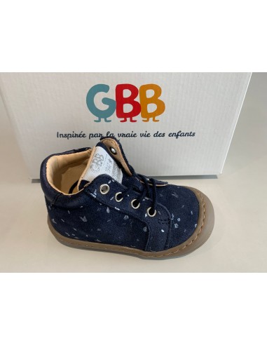 Bottines GBB Laninou marine imp cerise 50-70% off 