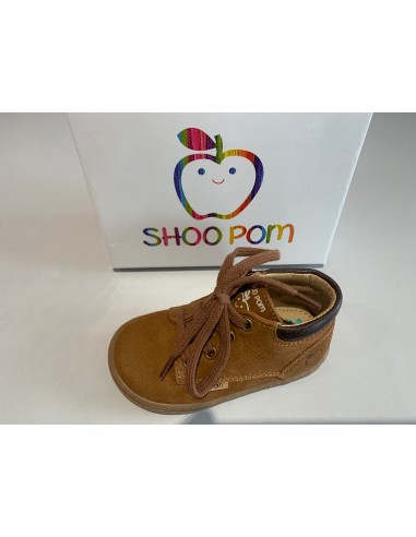 Bottines Shoo pom Bouba zip desert longbeach camel choco la livraison gratuite