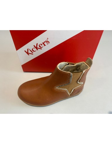 Boots Kickers vermillon camel or vente chaude votre 