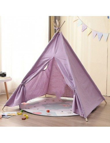 Tipi Fille Tissu Violet Paris Déstockage Promo