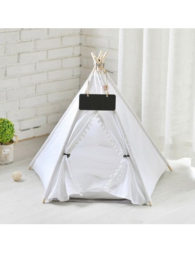 Tipi Blanc Niche Chat pas cheres