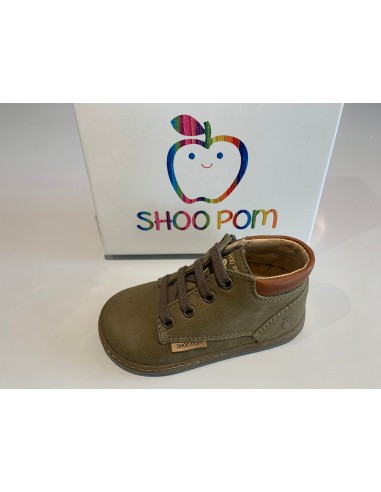 Bottines Shoo pom Bouba zip desert longbeach army kaki le des métaux précieux