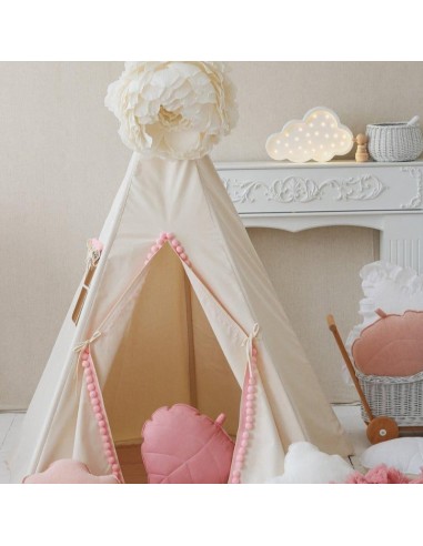 Ensemble Tipi « Fluffy Pompoms » avec Pompons et Tapis meilleur choix