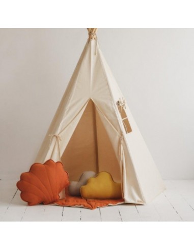 Ensemble Tipi et Tapis « beige » plus qu'un jeu 