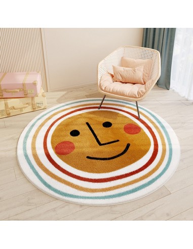 Tapis Chambre Bébé Rond Sourire Coloré est présent 