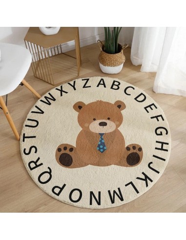 Tapis Ourson Chambre Bébé avec Alphabet Véritable concentré