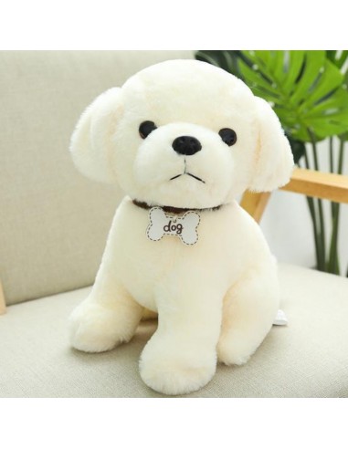 Peluche Chien Blanc Toto livraison et retour toujours gratuits