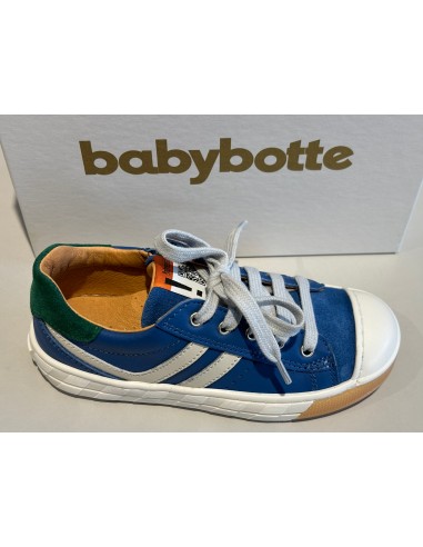 Chaussures basses babybotte 4639B092 kroll texano bleu basket pas cher