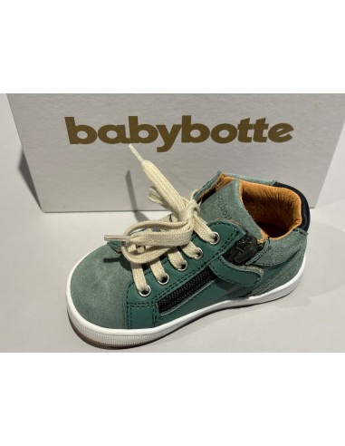 Bottines babybotte 4122B084 favori zip texano vert Comparez plus de prix