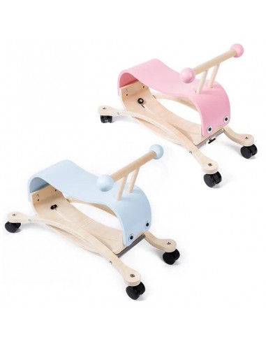 Cheval à bascule Vélo  en bois Montessori pour bébé Véritable concentré