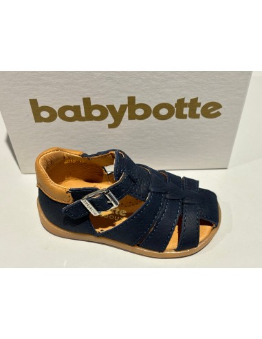 Sandalettes babybotte 4018B002 Gimmy nabuk bleu paiement sécurisé