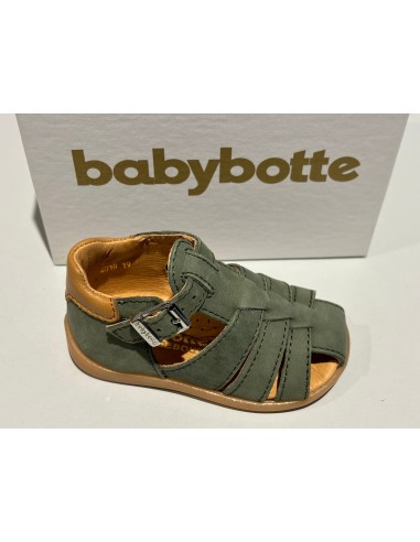 Sandalettes babybotte 4018B068 Gimmy nabuk vert de technologie