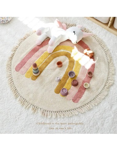 Tapis arc en ciel enfant soldes