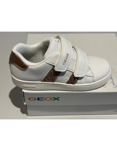 Chaussures basses Geox J45LRA J eclyper A white rose gold basket pas cher