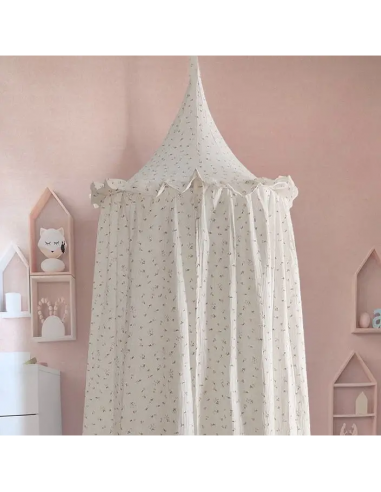 Bohemian cotton gauze bed canopy basket pas cher