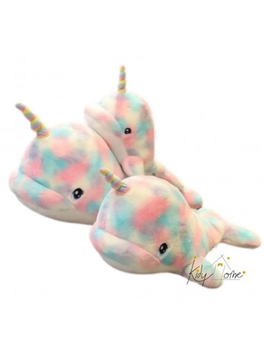 Narwhal whale unicorn 28/45/75cm multicolored vous aussi creer 